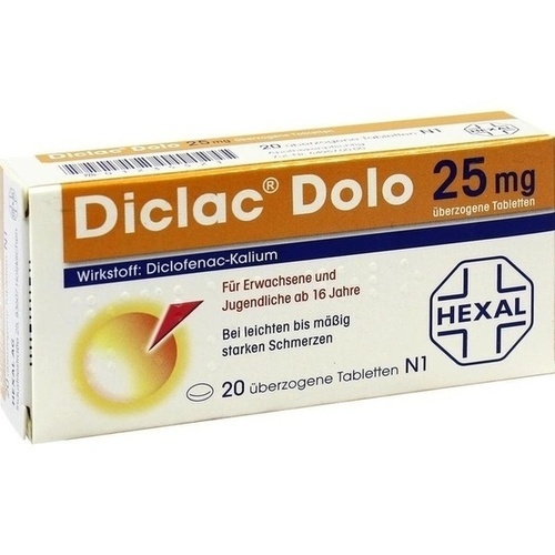DICLAC Dolo 25 mg überzogene Tabletten 20 St.