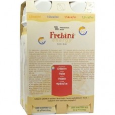 FREBINI Energy Drink Erdbeere Trinkflasche 4X200 ml
