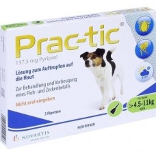 PRAC tic f.kleine Hunde 4,5-11 kg Einzeldosispip. 3 St