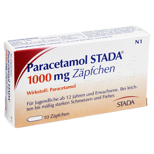 PARACETAMOL STADA 1.000 mg Zäpfchen 10 St.