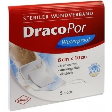 DRACOPOR waterproof Wundverband 8x10 cm steril 5 St