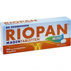 RIOPAN Magen Tabletten Mint 800 mg Kautabletten 20 St