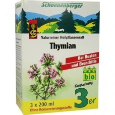 THYMIAN SAFT Schoenenberger Heilpflanzensäfte 3X200 ml