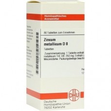 ZINCUM METALLICUM D 8 Tabletten 80 St