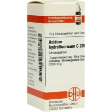 ACIDUM HYDROFLUORICUM C 200 Globuli 10 g