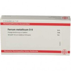 FERRUM METALLICUM D 8 Ampullen 8X1 ml
