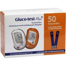 GLUCO TEST Plus Blutzuckerteststreifen 50 St