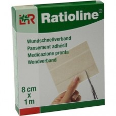 RATIOLINE sensitive Wundschnellverband 8 cmx1 m 1 St