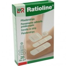 RATIOLINE sensitive Pflasterstrips in 4 Größen 20 St