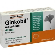 GINKOBIL ratiopharm 40 mg Filmtabletten 30 St