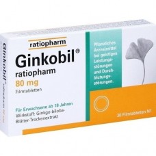 GINKOBIL ratiopharm 80 mg Filmtabletten 30 St