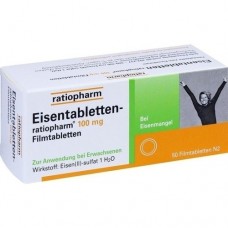 EISENTABLETTEN ratiopharm 100 mg Filmtabletten 50 St