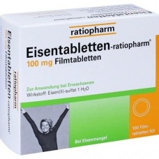 EISENTABLETTEN ratiopharm 100 mg Filmtabletten 100 St