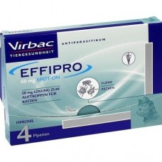 EFFIPRO 50 mg Lösung z.Auftropfen f.Katzen 4 St