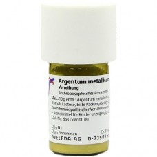 ARGENTUM METALLICUM praeparatum D 20 Trituration 20 g