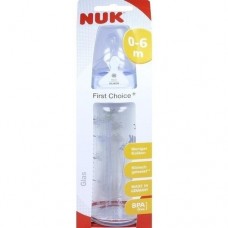 NUK First Choice+ Glasfl.Silikonsaug.Gr.1 M 240 ml 1 St