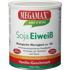 MEGAMAX Soja Eiweiß Vanille Pulver 750 g