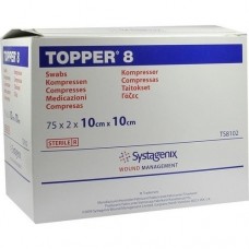 TOPPER 8 Kompr.10x10 cm steril 75X2 St