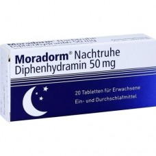 MORADORM Nachtruhe Diphenhydramin 50 mg Tabletten 20 St