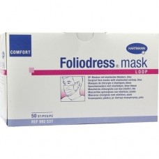 FOLIODRESS mask Comfort loop blau OP-Masken 50 St